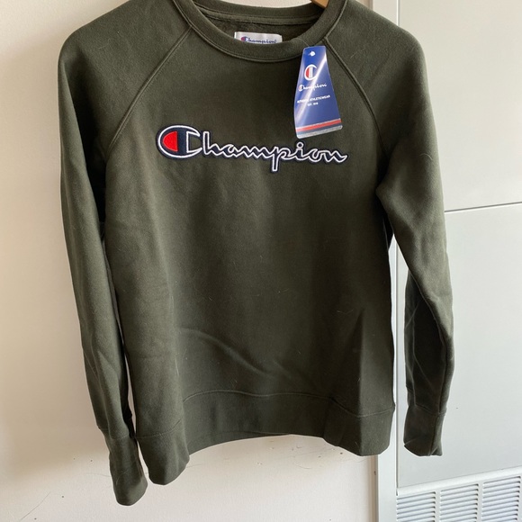 Champion forest green crew neck - Picture 1 of 2